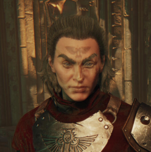 Phantine, Dogmatic Ministorum librarian, turned zealot inquisitorial soldier. Always ready with a prayer, scholarly reference, or Chainsword.